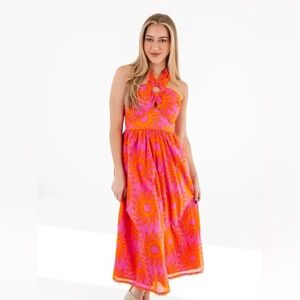 NWT J.MARIE MARA CROSS MIDI DRESS Sz S